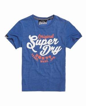 Superdry New Original Női Pólók Kék | PMIJW6750